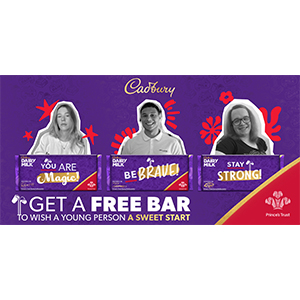 Free Cadbury Chocolate Bar –  first 5000
