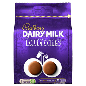 Use code: 7510051107118744 – Free Cadbury Buttons