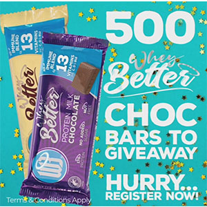 Free Wheybetter Protein Bar