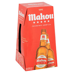 Free Mahou Beer Bottles (4 Pack)