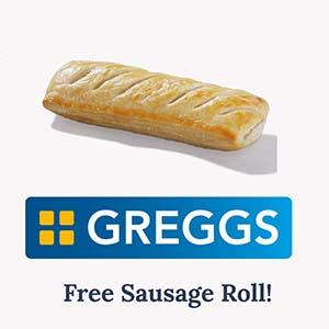 Free Greggs Sausage Roll
